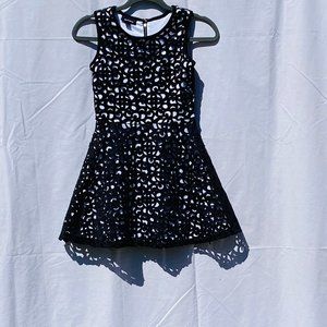 black and white amy's closet formal dress